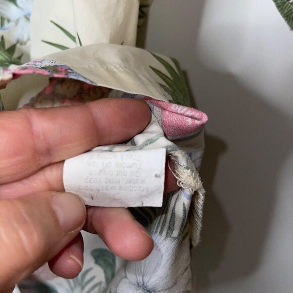 NEWT Honolulu Vintage Mens Shirt Size Medium White Green Tropical Print Aloha - Picture 5 of 10